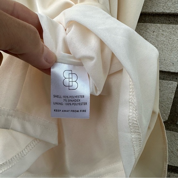 NWT Baltic Born Poppy Satin Midi Dress Cream Ivory - Picture 13 of 14